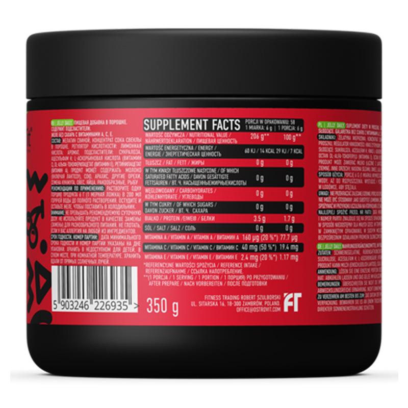 OstroVit Mr. Tonito Jelly Daily 350 G - Cherry Best Price in Dubai