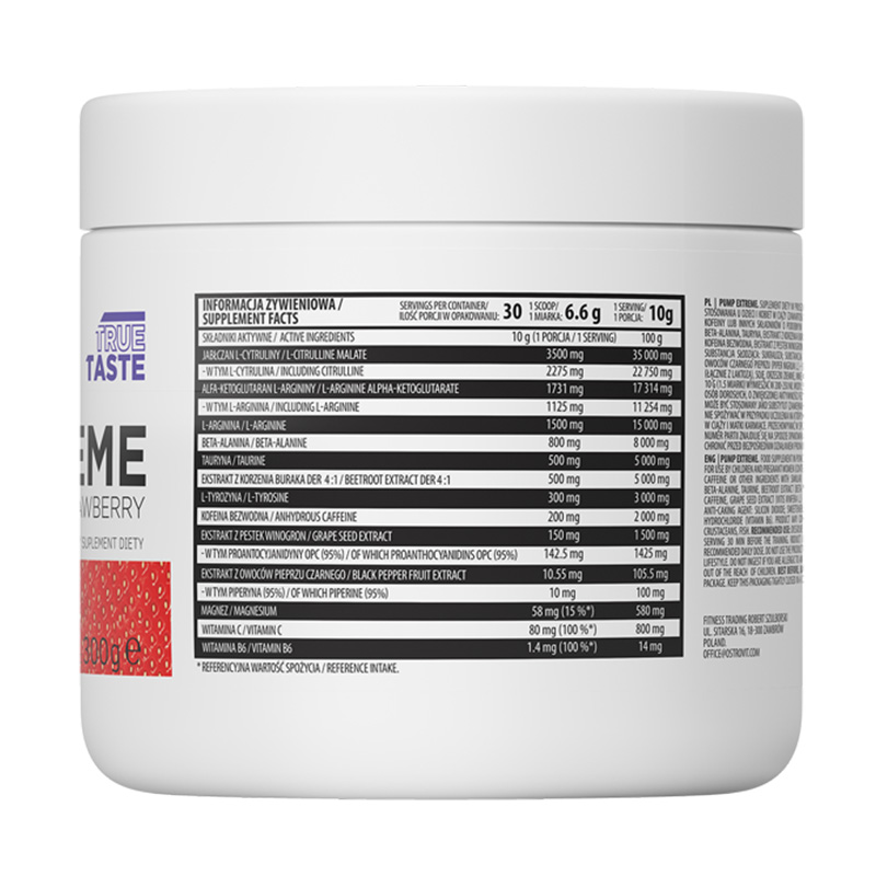 OstroVit Pump Extreme Strawberry 300 g Best Price in Dubai