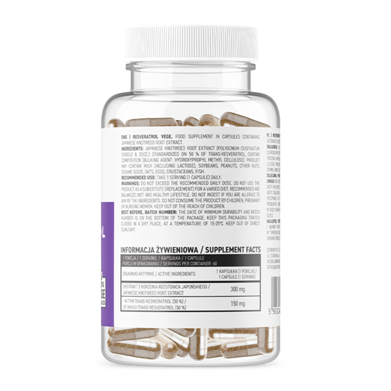 OstroVit Resveratrol VEGE 60 vcaps Best Price in Dubai