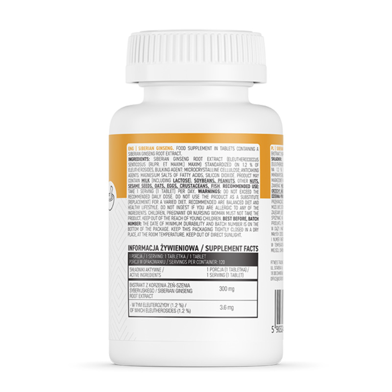 OstroVit Siberian Ginseng 120 tabs Best Price in Dubai