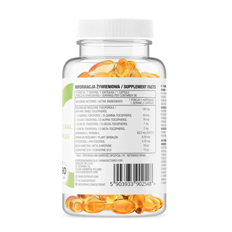 OstroVit Vitamin E softgels 90 caps Best Price in Dubai
