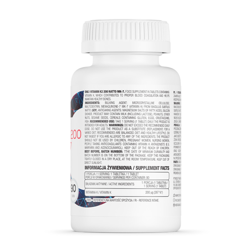 OstroVit Vitamin K2 200 Natto MK-7 90 tabs Best Price in Dubai