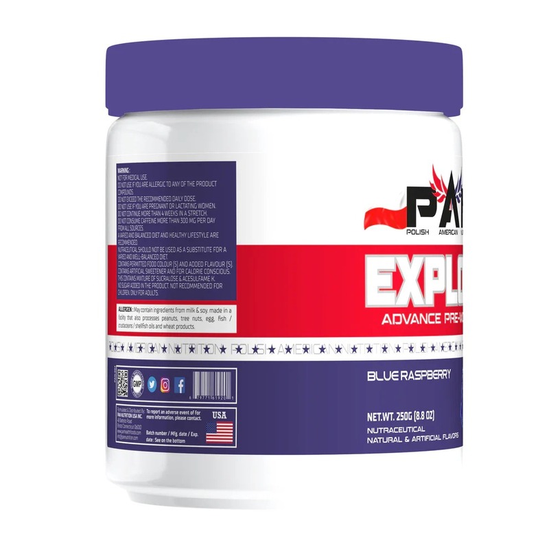 Pan Explode Advanced Pre-Workout - Blue Raspberry Best Price in Dubai