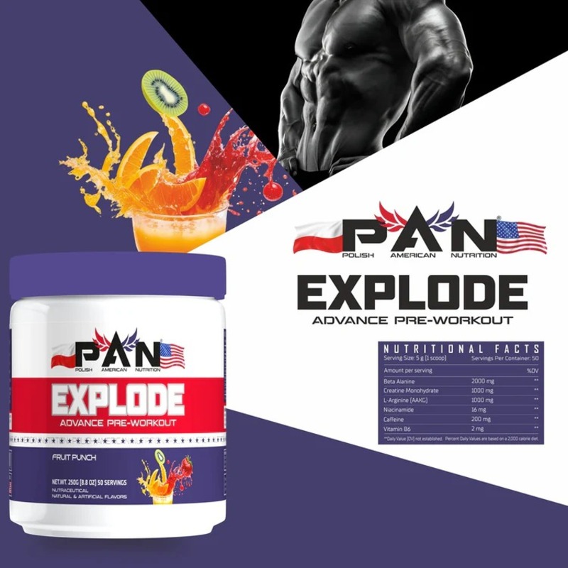 Pan Explode Advanced Pre-Workout - Fruit Punch Best Price in  Dubai