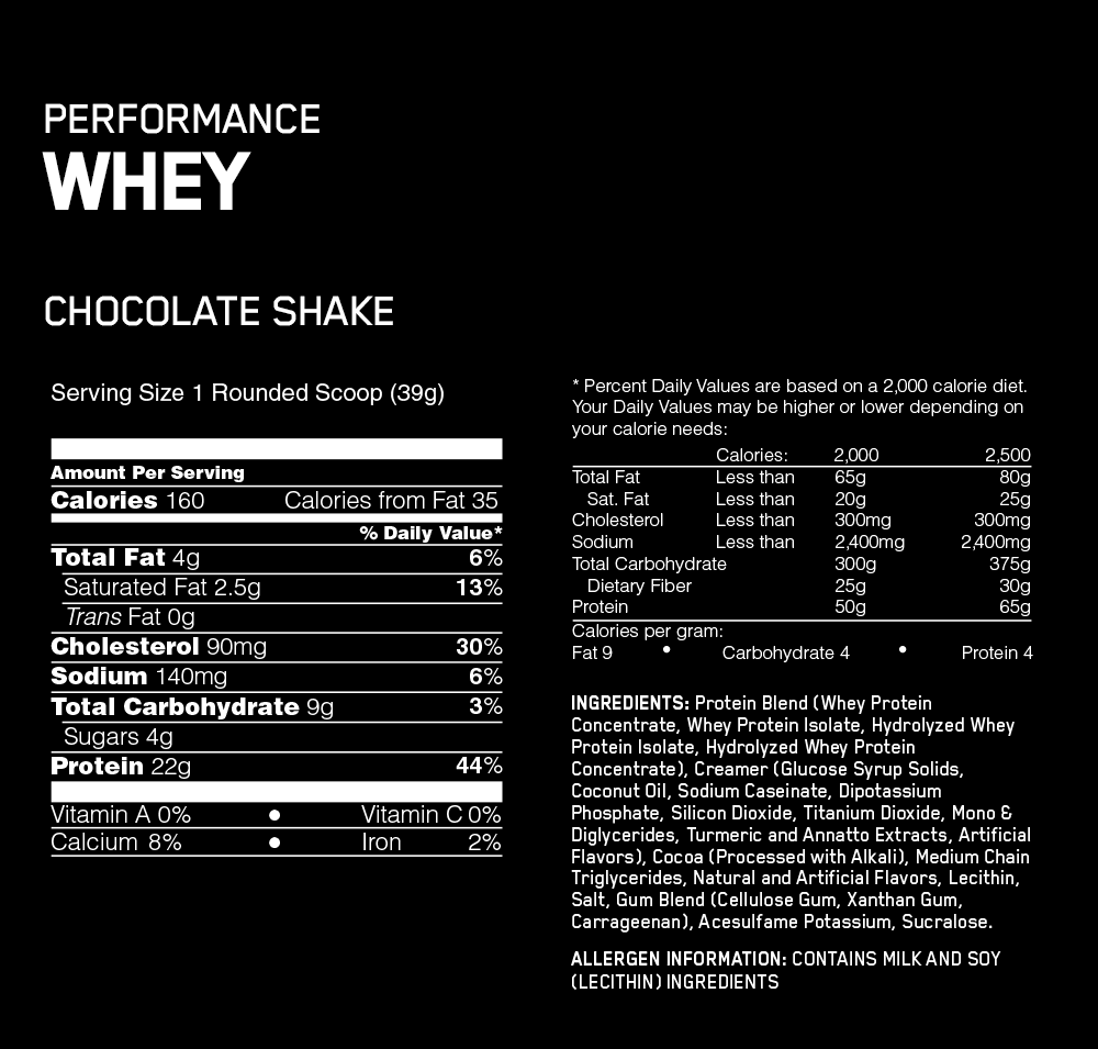 Optimum Performance Whey
