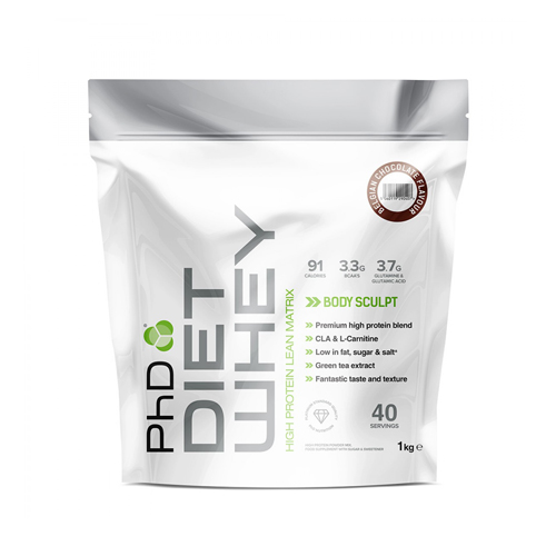 PHD Diet Whey Powder 1Kg Belgian Chocolate Price in UAE