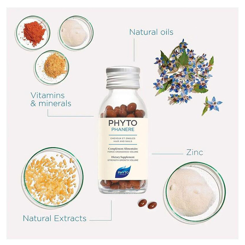 Phyto Phaners Cheveux Et Ongles Hair And Nails 120 Capsules Best Price in Dubai