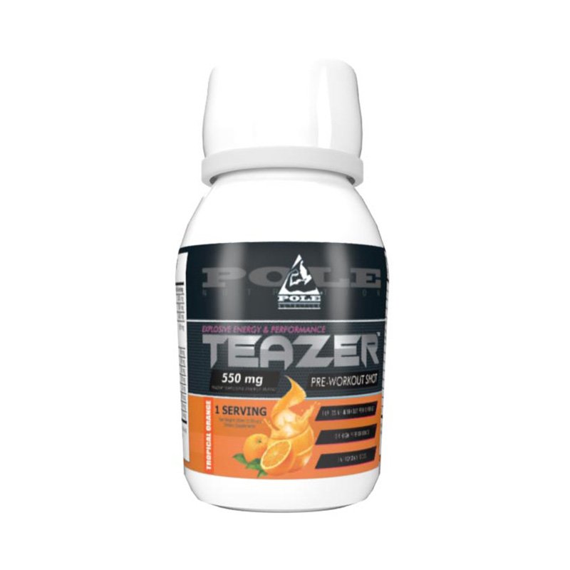 Pole Nutrition Teazer Pre Workout Shot 100ml - Tropical Orange