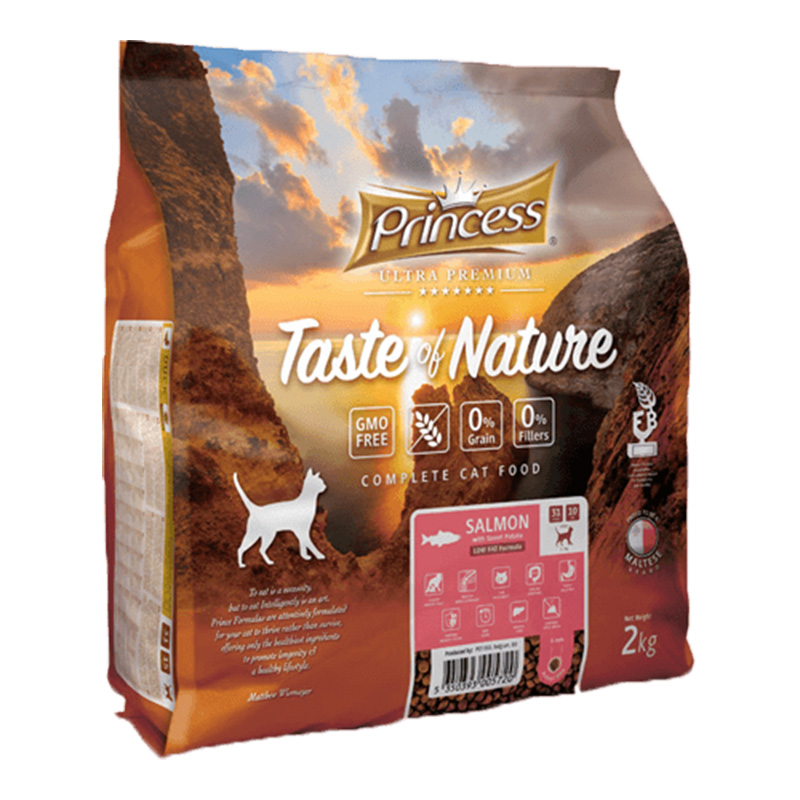 Princess Taste of Nature Adult Cat Dry Food Salmon 350 G