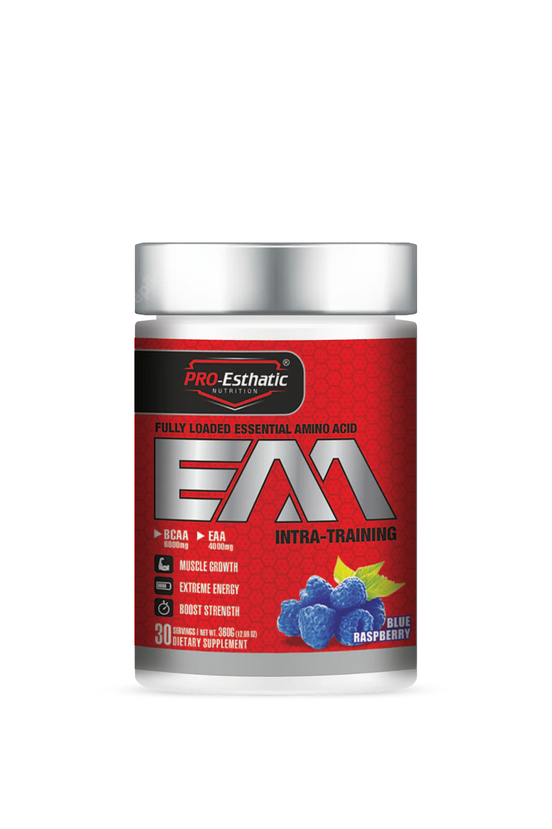 Pro Esthatic Nutrition EAA Intra Training 30 Serving - Blue Raspberry