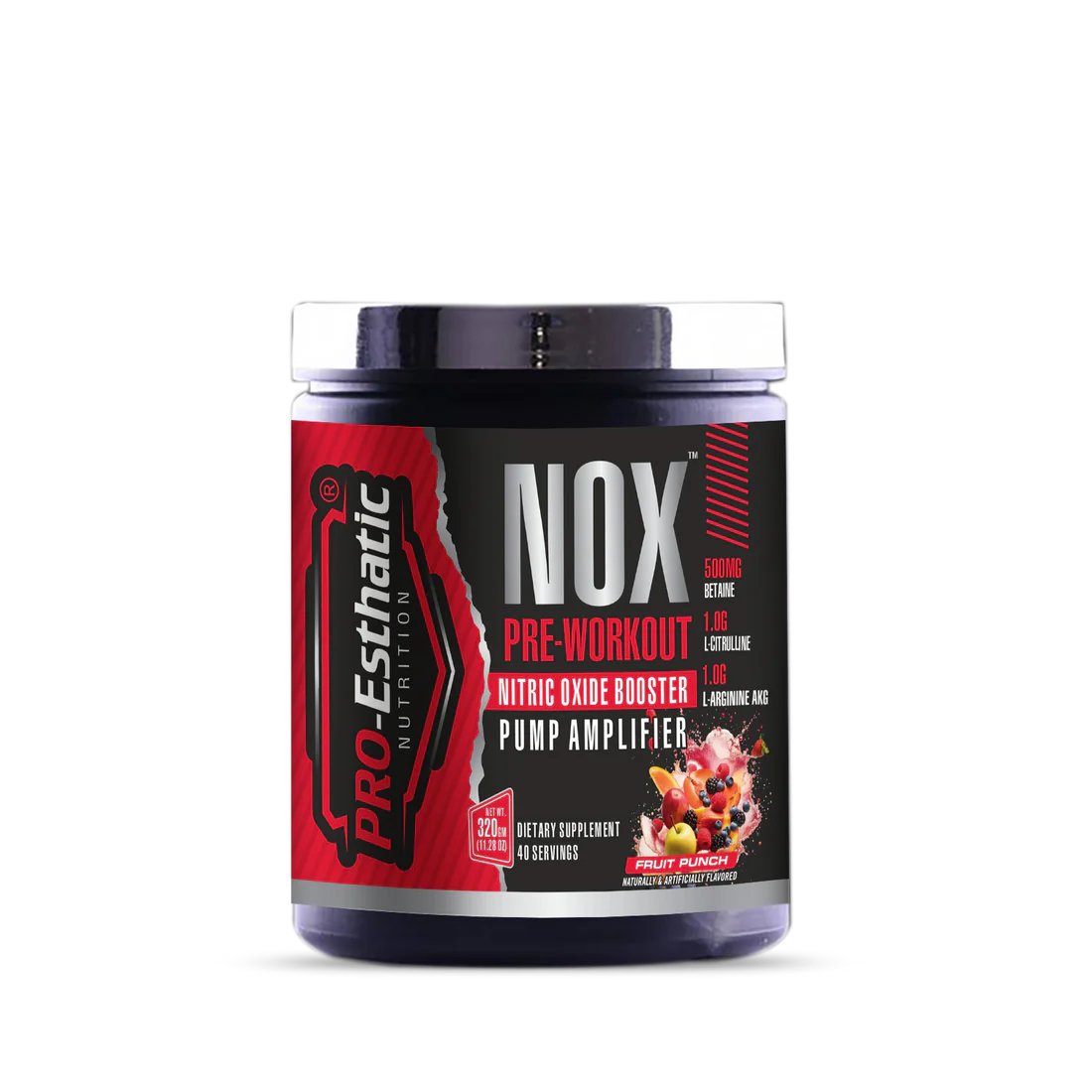 Pro Esthatic  Nutrition NOX Pre Workout 40 Serving - Fruit Punch