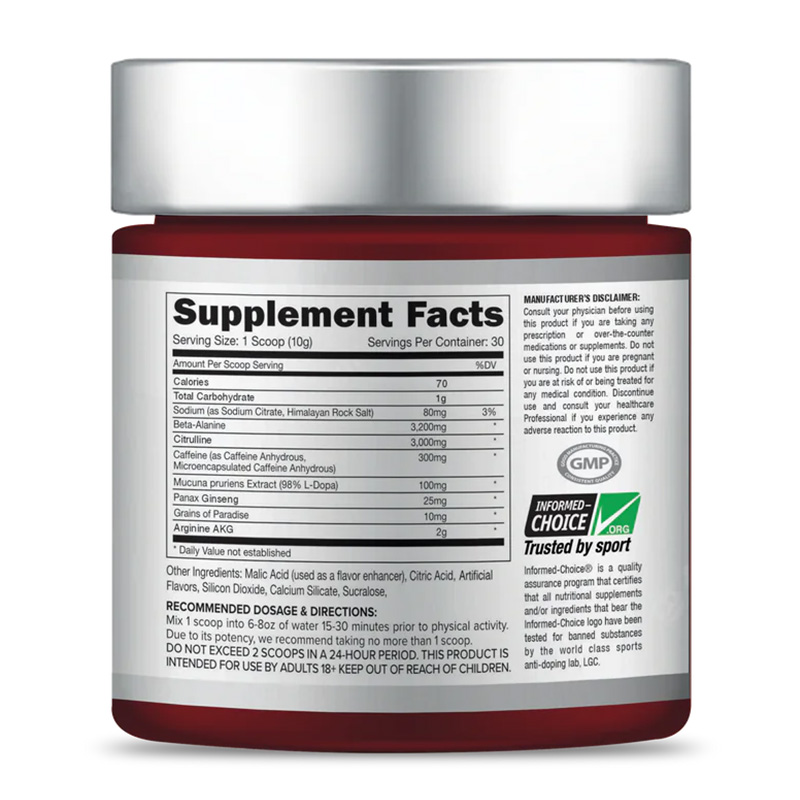 Pro Esthatic Nutrition Psycho Ripped 30 Serving - Blue Raspberry Best Price in Dubai