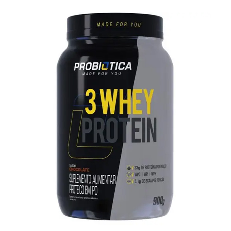 Probiotica 3 Whey Protein 900 G - Chocolate