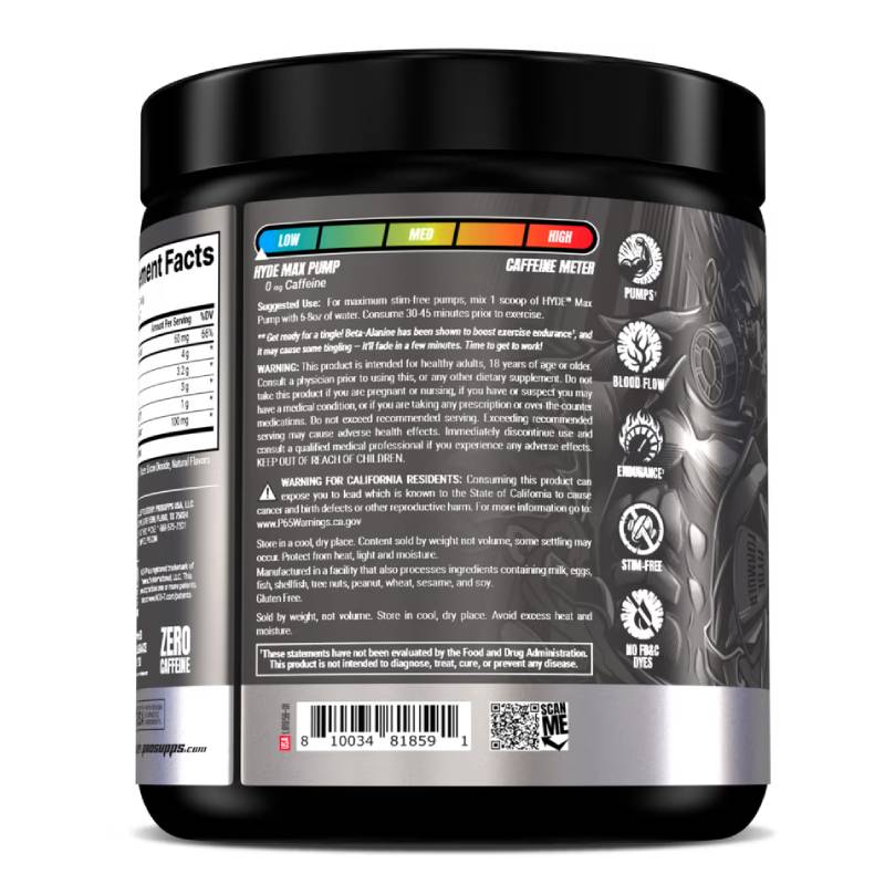ProSupps HYDE Max Pump 25 Serving 280 G - Cherry Limeade Best Price in Sharjah