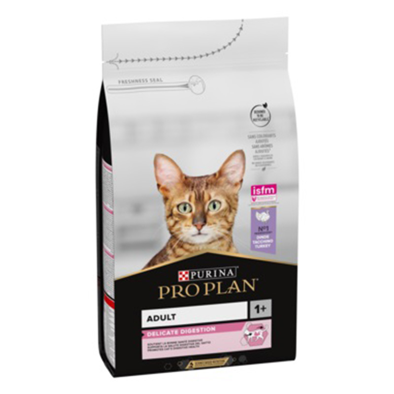 Purina Pro Plan Adult Delicate Digestion Dry Cat Food with Turkey 10 Kg