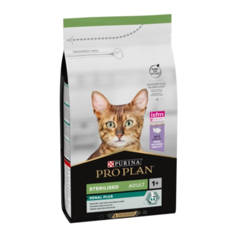 Purina Pro Plan Sterilised Adult Renal Plus Dry Cat Food with Turkey 1.5kg