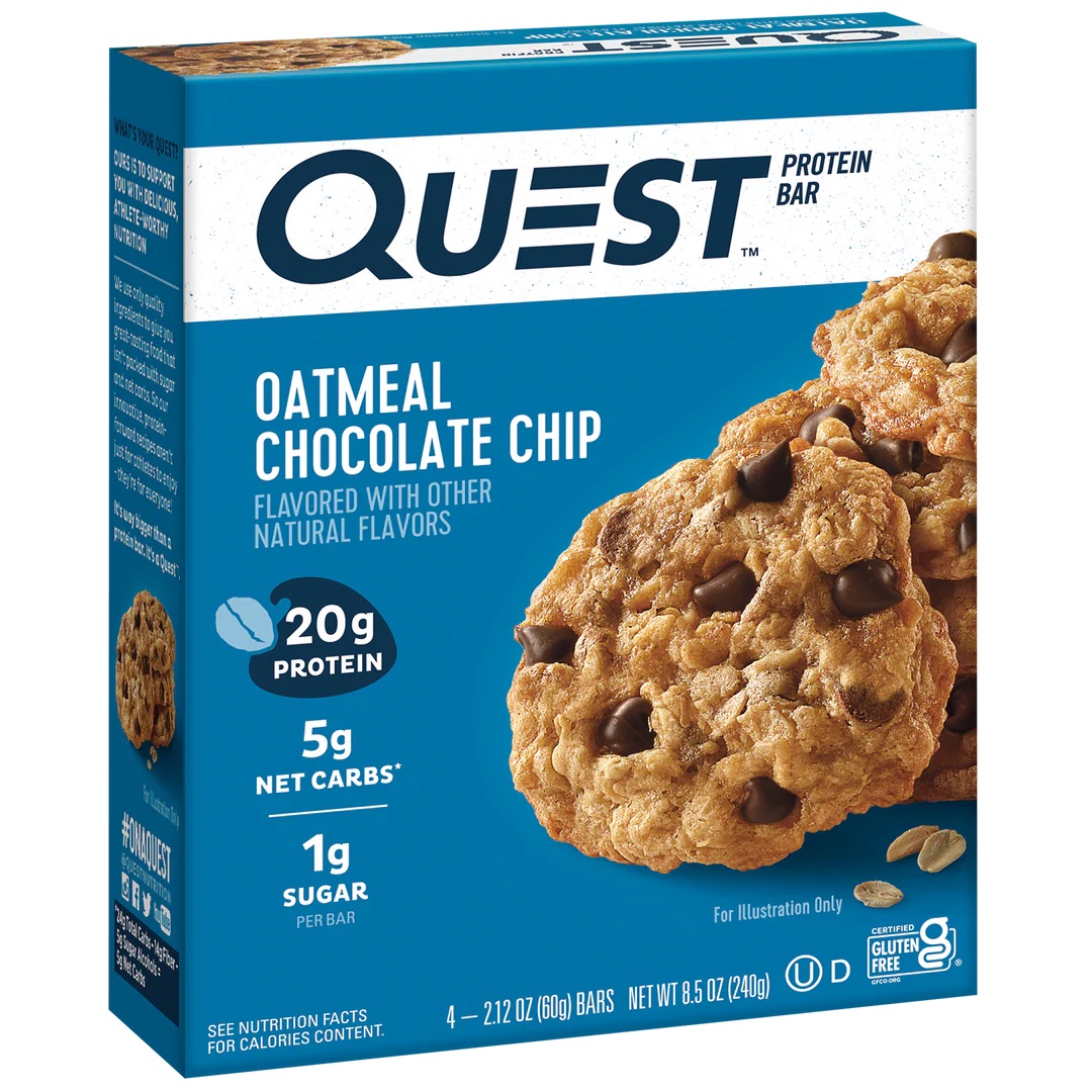 Quest Protein Bars 21 G 12 Pcs in Box - Oatmeal Chocolate Chip Best Price in Dubai