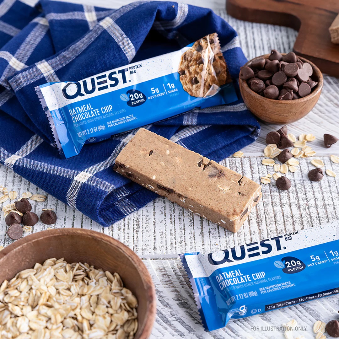 Quest Protein Bars 21 G 12 Pcs in Box - Oatmeal Chocolate Chip Best Price in UAE