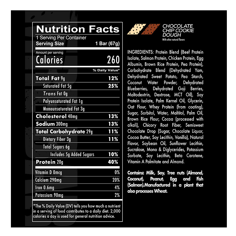 Redcon1 MRE Bar Cookie Dough 12 Servings Best Price in Dubai