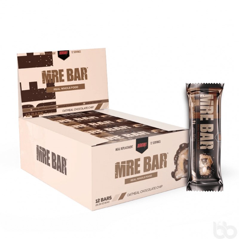 Redcon1 MRE Bar Oatmeal Chocolate Chip 12 Servings