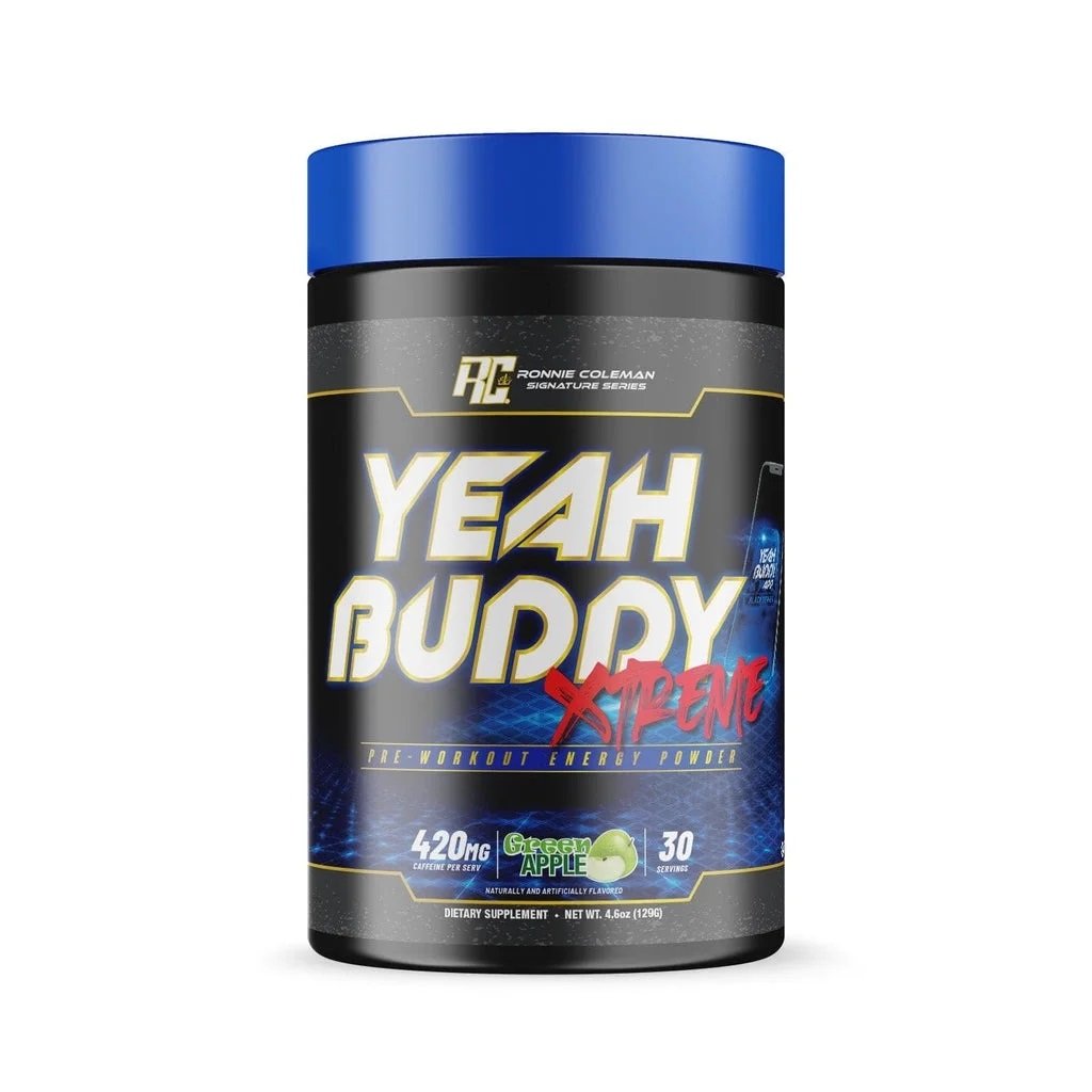 Ronnie Coleman Yeah Buddy Xtreme Pre-Workout 30 Servings - Green Apple Best Price in  Dubai
