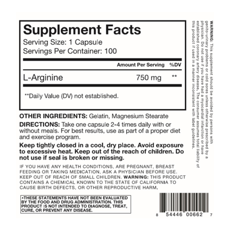 RSP L Arginine 800 mg 100 Caps Best Price in UAE