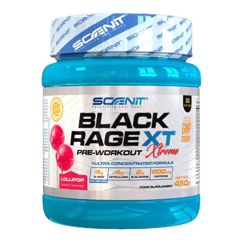 Scenit Nutrition Black Rage XT 450 G - Lollipop
