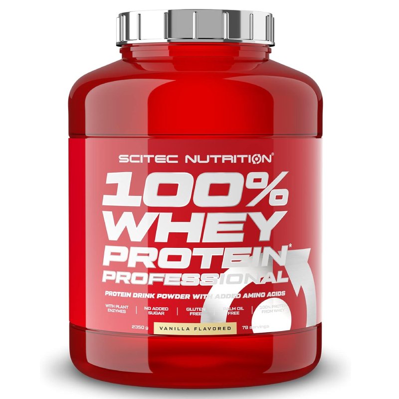 Scitec Nutrition 100% Whey Protien Professional 2350 G 78 Servings - Vanilla