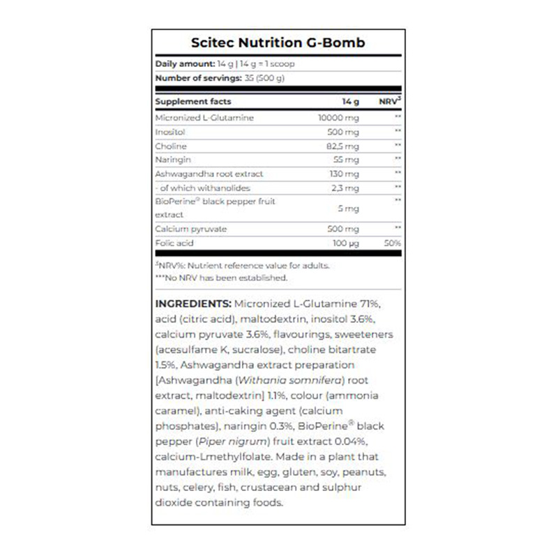 Scitec Nutrition G - Bomb 500 G - Lemon Ice Tea Best Price in Dubai