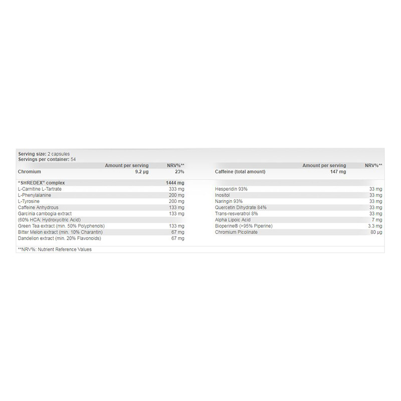 Scitec Nutrition Shredex 108 capsules – 36 servings Best Price in UAE