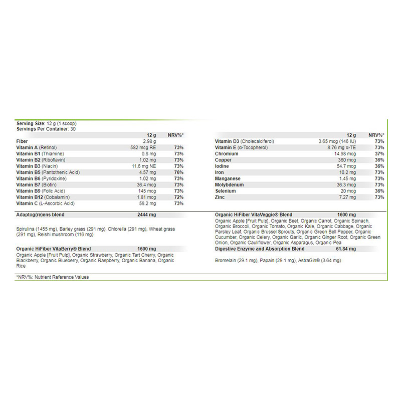 Scitec Nutrition Vita Greens & Fruit Stevia 360gm Best Price in UAE