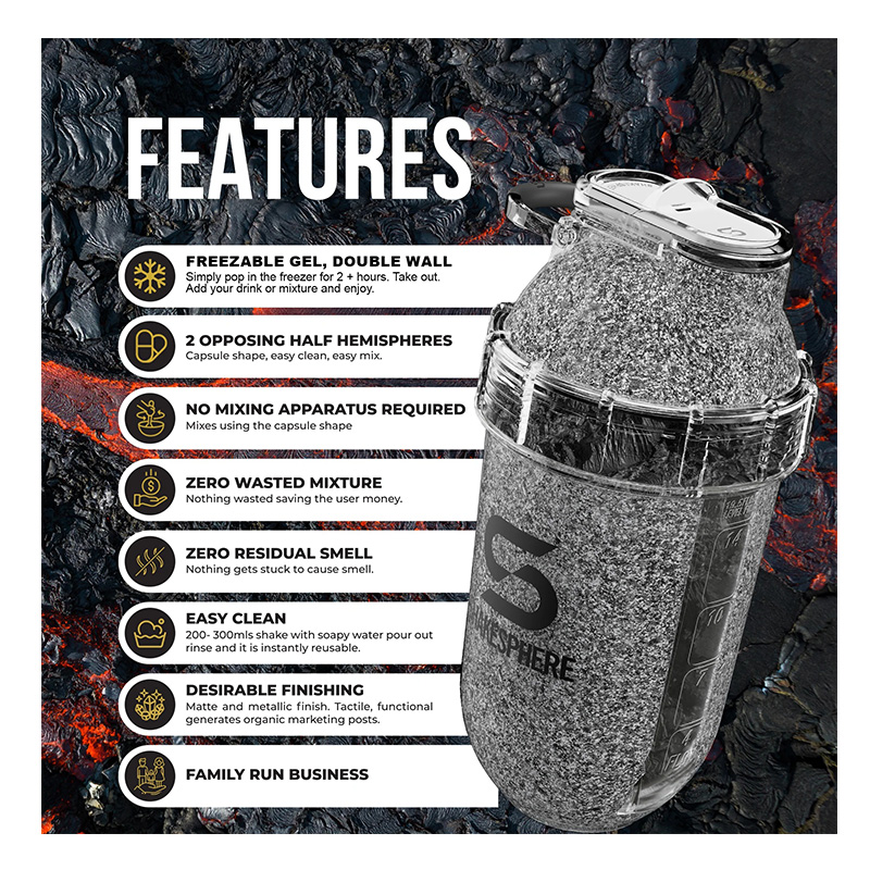 ShakeSphere Tumbler Cooler Shaker Clear Best Price in UAE