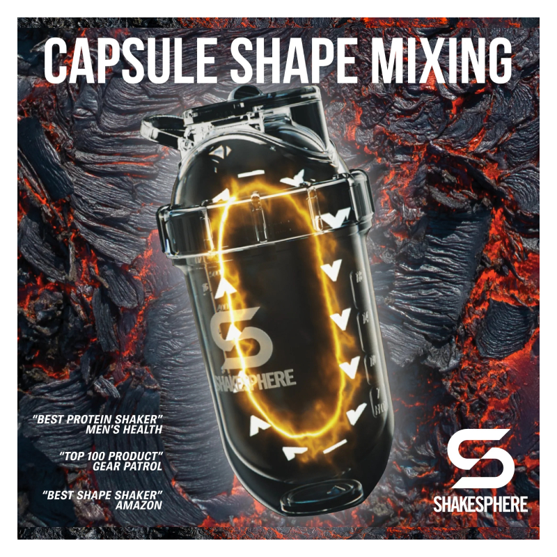 ShakeSphere Tumbler View 700mls Gun Metal/White Logo/Clear Window Best Price in Al Ain