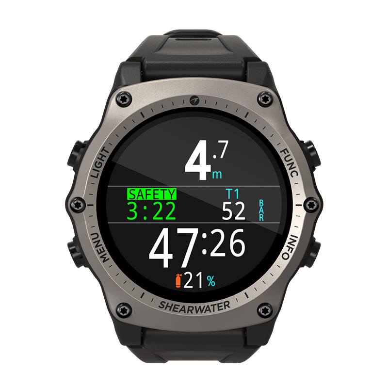 Shearwater Dive Computer Teric Silver Bezel Watch