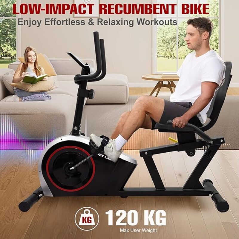 SkyLand 2-in-1 Elliptical Exercise Bike & Cross Trainer – 8-Level Magnetic Resistance, App Compatible, Home Cardio Machine - Black  Best Price in Abu Dhabi