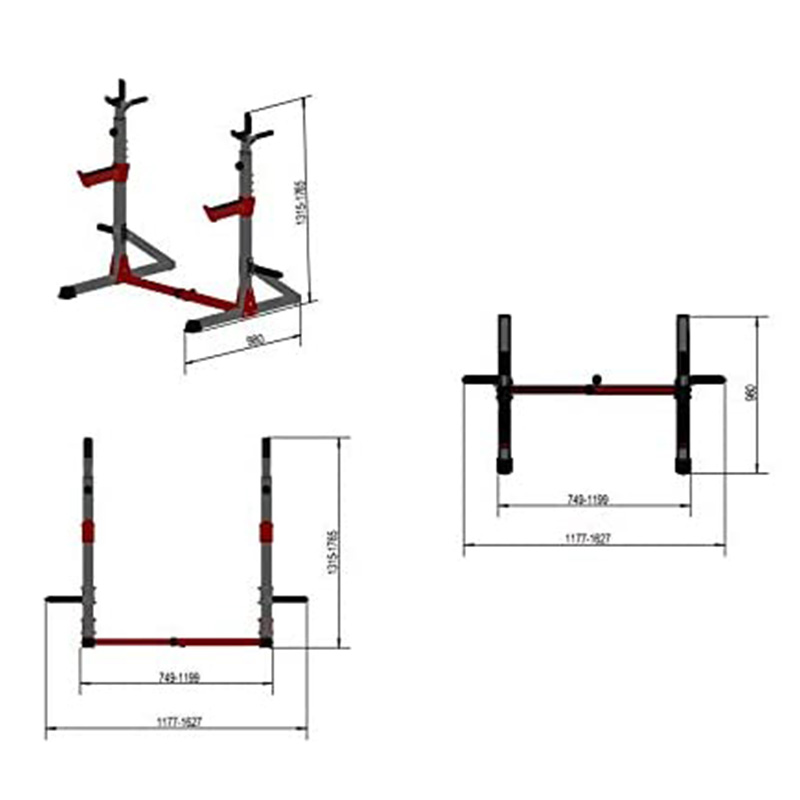 Skyland Home GYM Steel Squat Rack - GM 8139 Best Price in Dubai