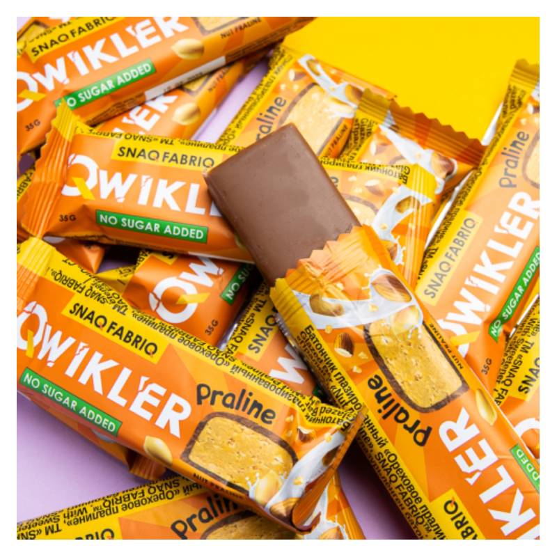 Snaq Fabriq Qwikler Glazed Bar 35 G 12 Pcs - Nut Praline Best Price in Dubai