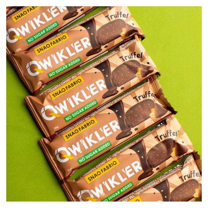 Snaq Fabriq Qwikler Glazed Bar 35 G 12 Pcs - Truffle Best Price in Abu Dhabi
