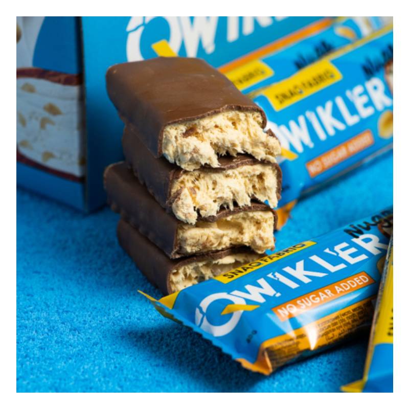 Snaq Fabriq Qwikler Sugar Free Bar 40 G 12 Pcs in Box - Nougat & Peanut Best Price in Dubai