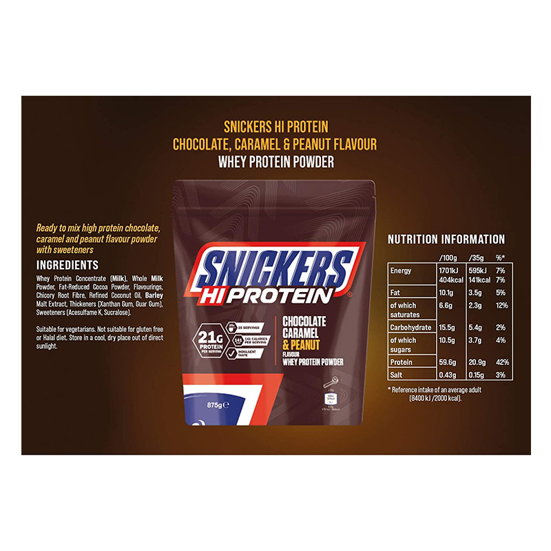 Snickers Hi Whey Protein Powder 875 g Best Price in Abudhabi