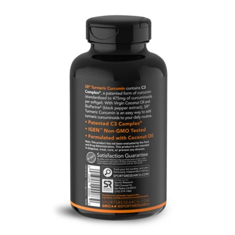 Sports Research Turmeric Curcumin C3 Complex 500mg 120 softgels Best Price in Dubai