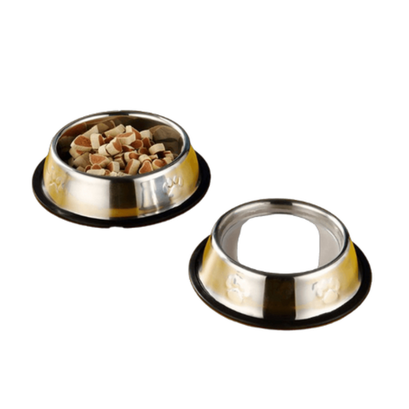 Stainless Steel Pet Dog Water And Food Bowl 30 CM - 10003