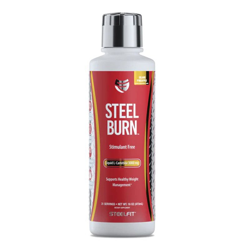 Steel Fit Steel Burn Liquid L-Carnitine 3000 mg 473 ml - Island Pineapple