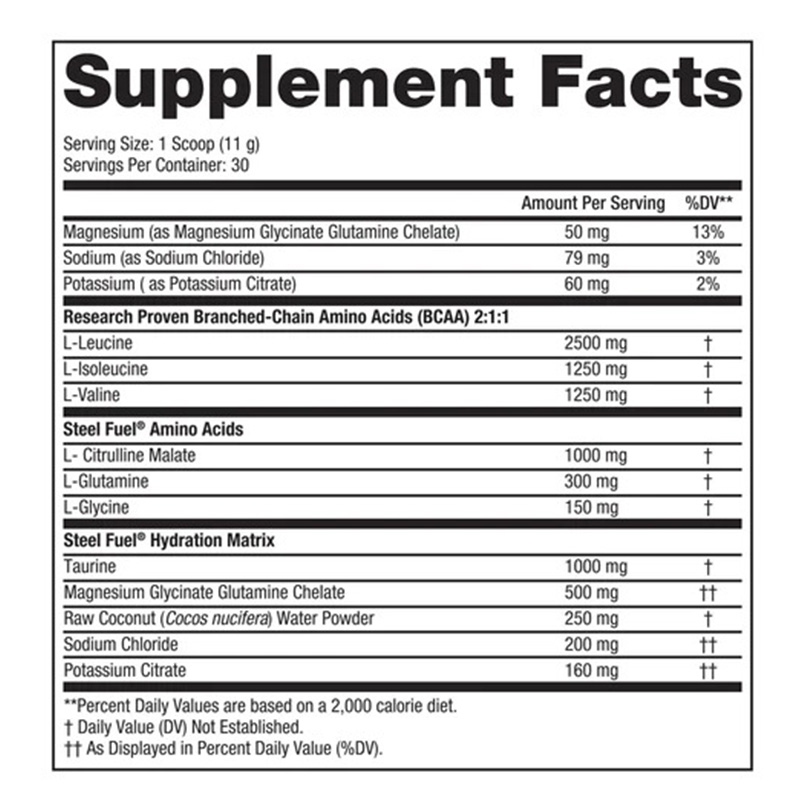 Steel Fit Steel Fuel Vegan Branched-Chain Amino Acids 330 G - Apple Pear Best Price in Ajman