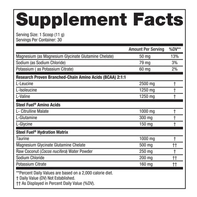 Steel Fit Steel Fuel Vegan Branched-Chain Amino Acids 330 G - Pink Grapefruit Best Price in Abu Dhabi