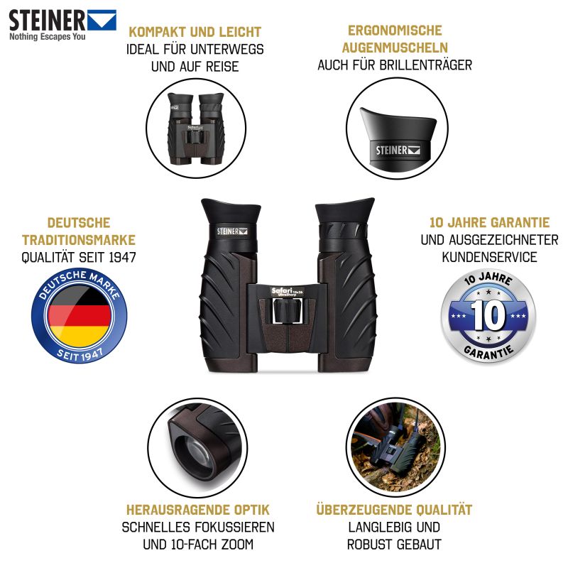 Steiner Safari Ultra sharp 10x30 Binocular) Best Price in  Sharjah