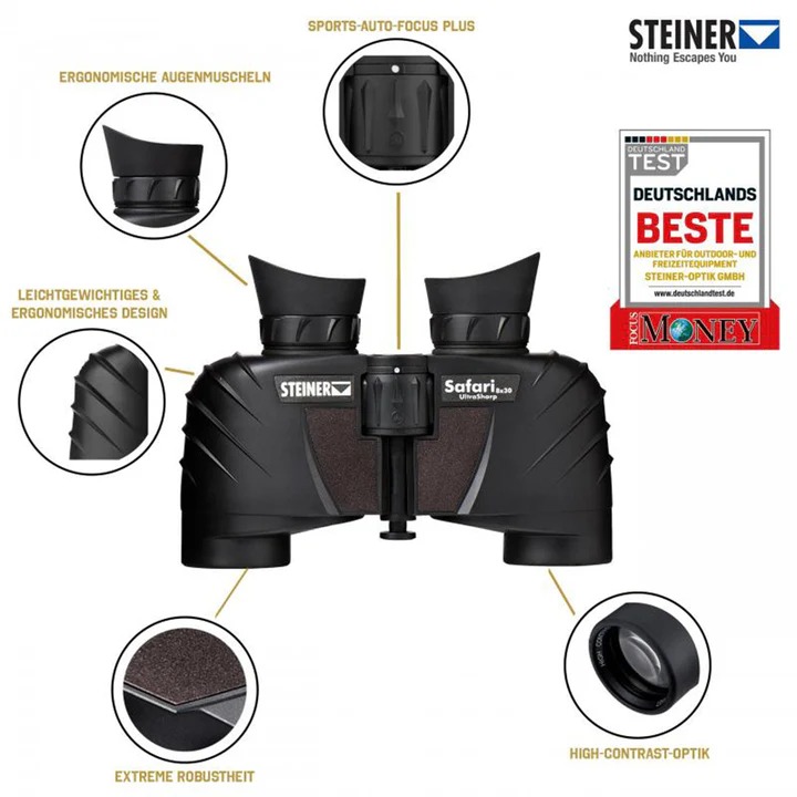 Steiner Safari Ultra Sharp 8X30 Binocular Best Price in  Abu Dhabi