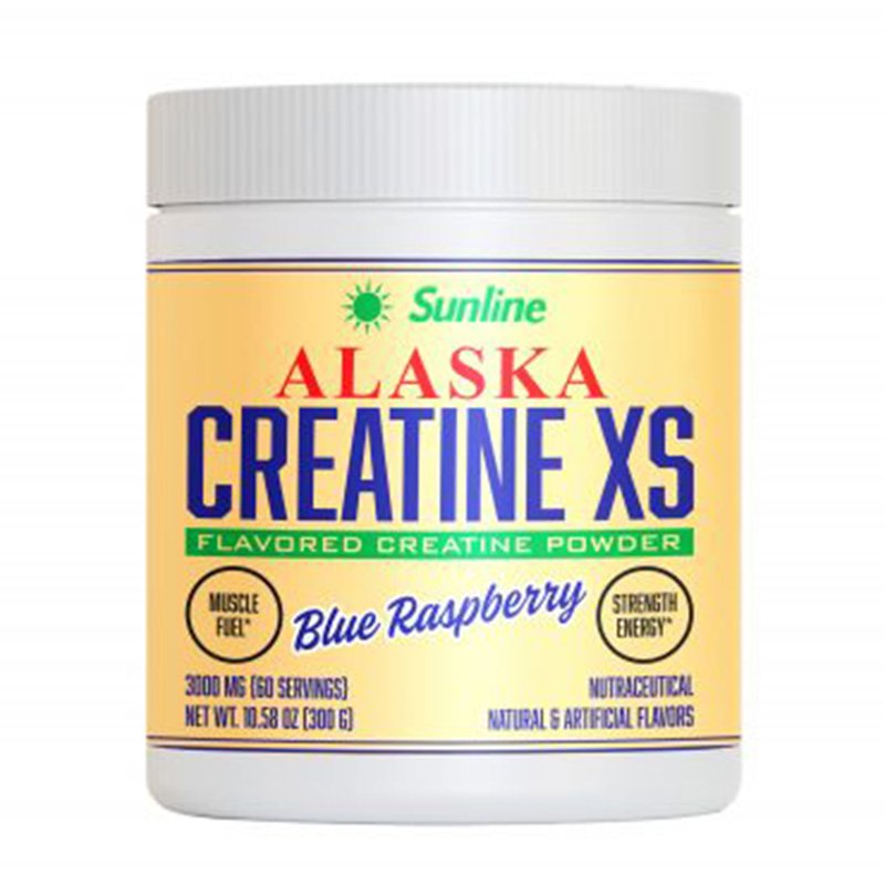 Sunline Alaska Creatine XS 3000mg 100 Servings - Blue Raspberry