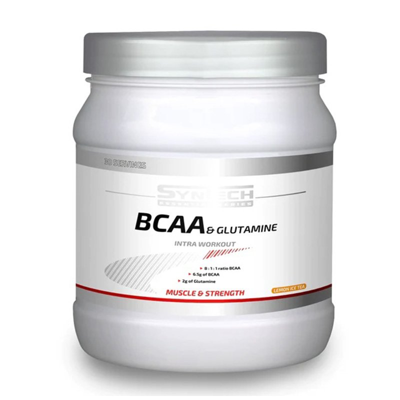 Syntech BCAA & Glutamine 8:1:1 300 G - Lemon Ice Tea