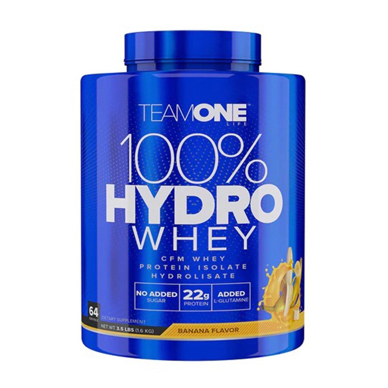 Team One Life 100% Hydro Whey 1600 g - Banana